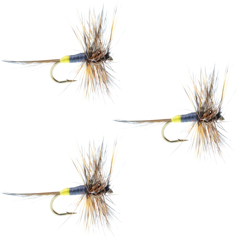 3 Pack Adams Female Classic Dry Fly – Hook Size 16