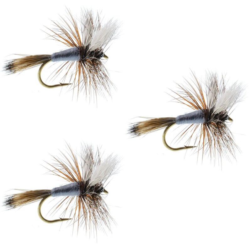 3 Pack Adams Wulff Classic Dry Fly – Hook Size 10