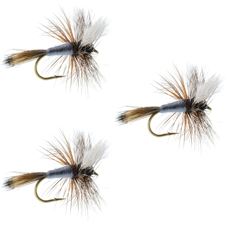 3 Pack Adams Wulff Classic Dry Fly – Hook Size 12