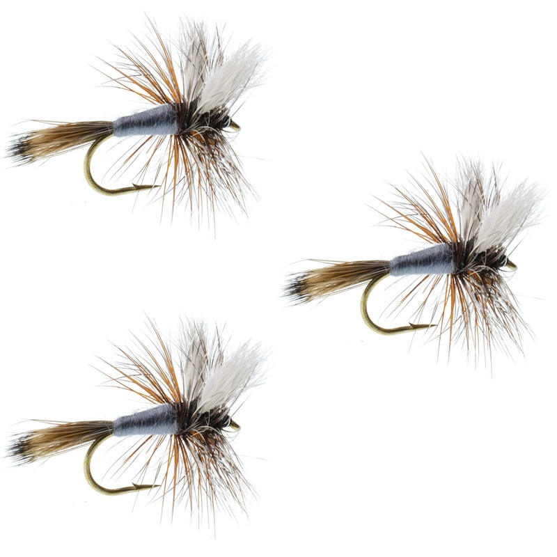 3 Pack Adams Wulff Classic Dry Fly – Hook Size 8