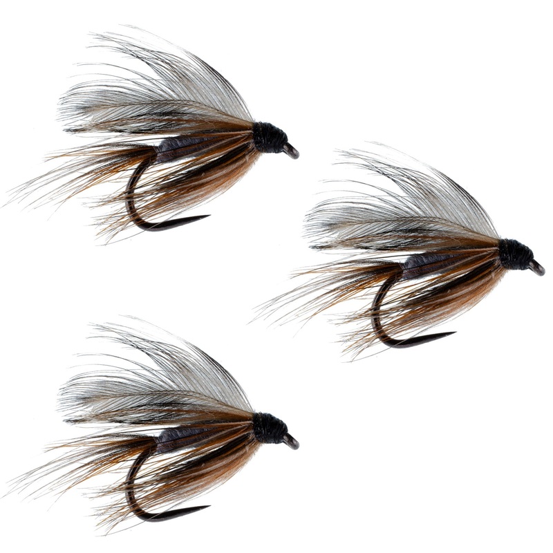 3 Pack Barbless Adams Classic Wet Fly Fly Fishing Flies – Hook Size 14
