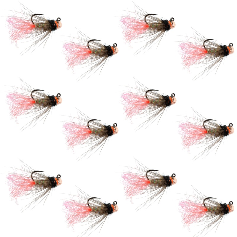 Tungsten Bead Jig Tasmanian Devil Tactical Czech Nymph Euro Nymphing Fly – 1 Dozen Flies Size 14
