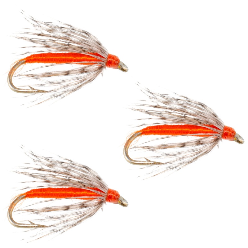 3 Pack Soft Hackle Partridge and Orange Fly Fishing Wet Flies – Hook Size 12