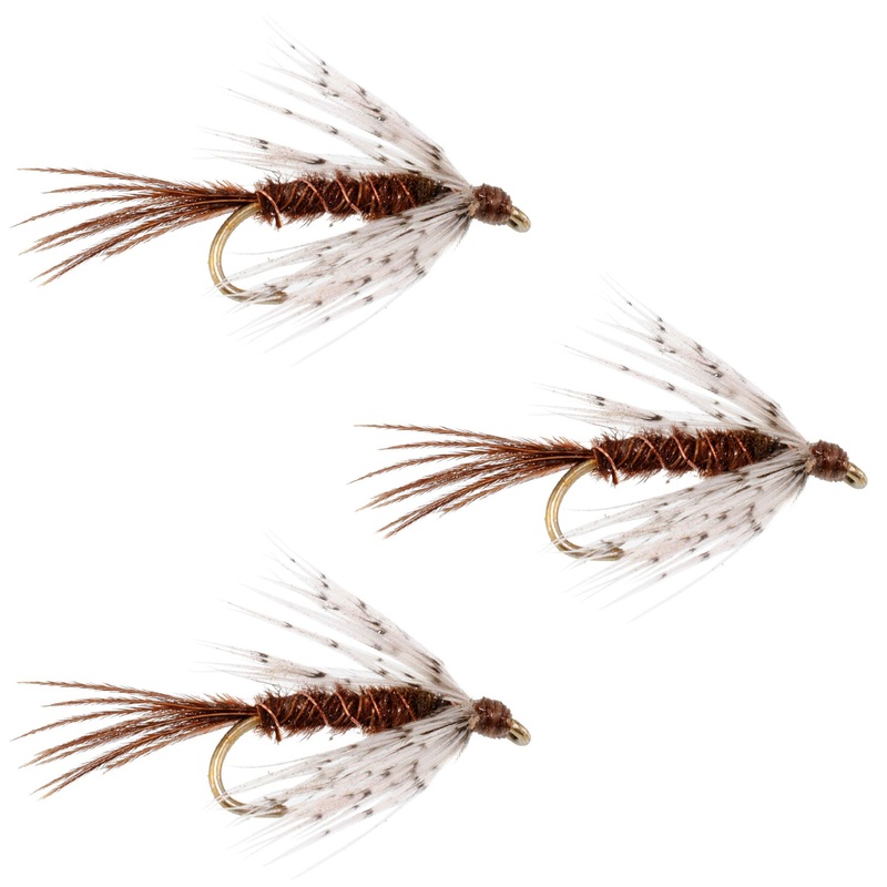 3 Pack Soft Hackle Partridge and Pheasant Tail Fly Fishing Wet Flies – Hook Size 112