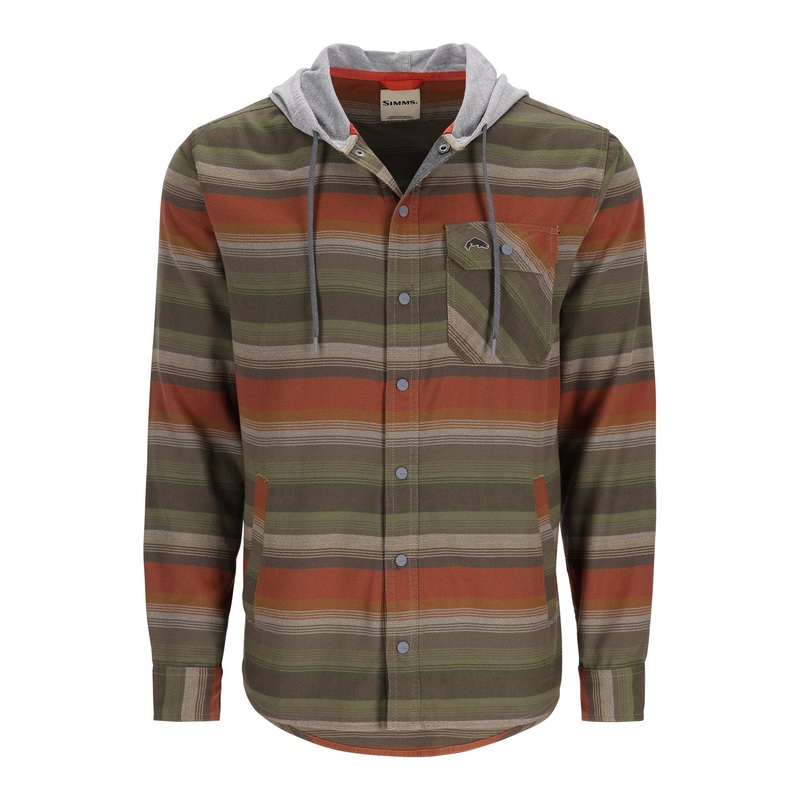 Santee Flannel Hoody with Logo
