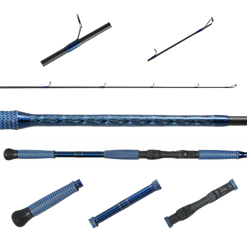 Jigging World MK2 7’6″ Custom Spinning Rod – Blue