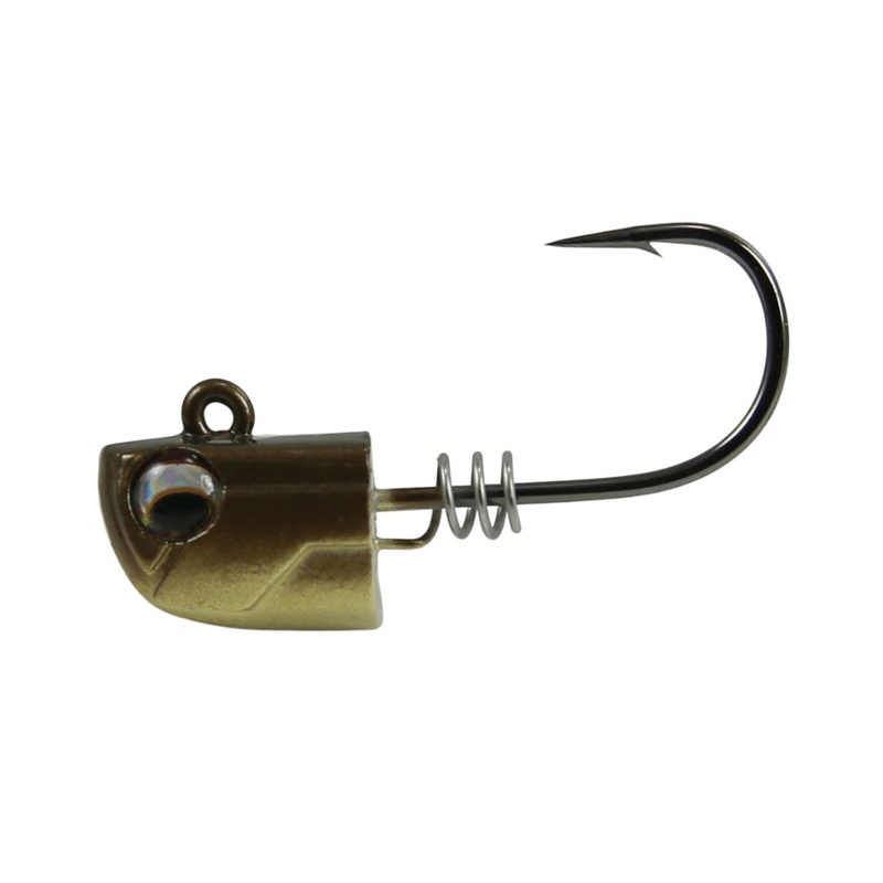 NLBN – No Live Bait Needed Screw Lock Jig Heads for 3″ Paddle Tails
