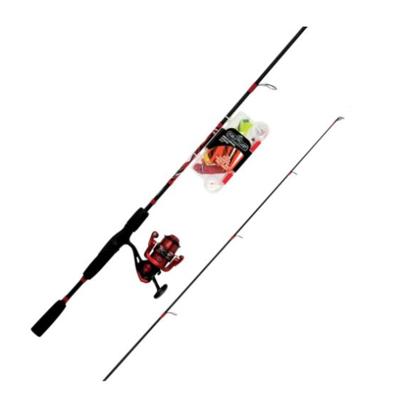 Tsunami Rigged N’ Ready Spinning Rod and Reel Combo Kit