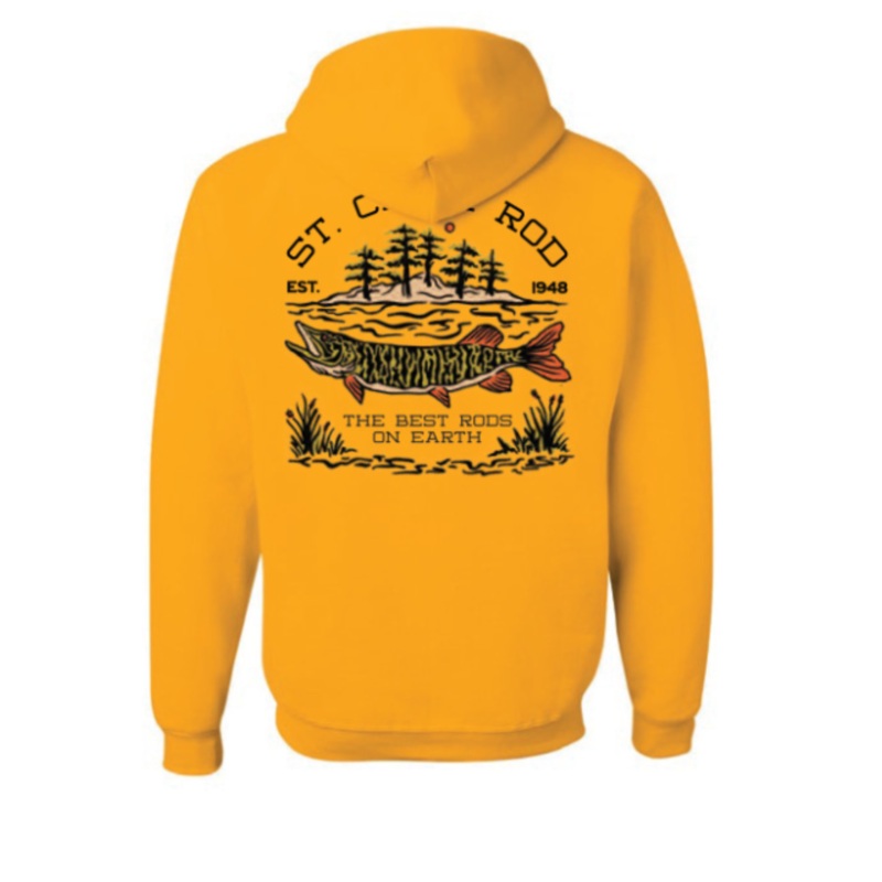 2025 CAD BEST RODS ON EARTH YELLOW HOODIE