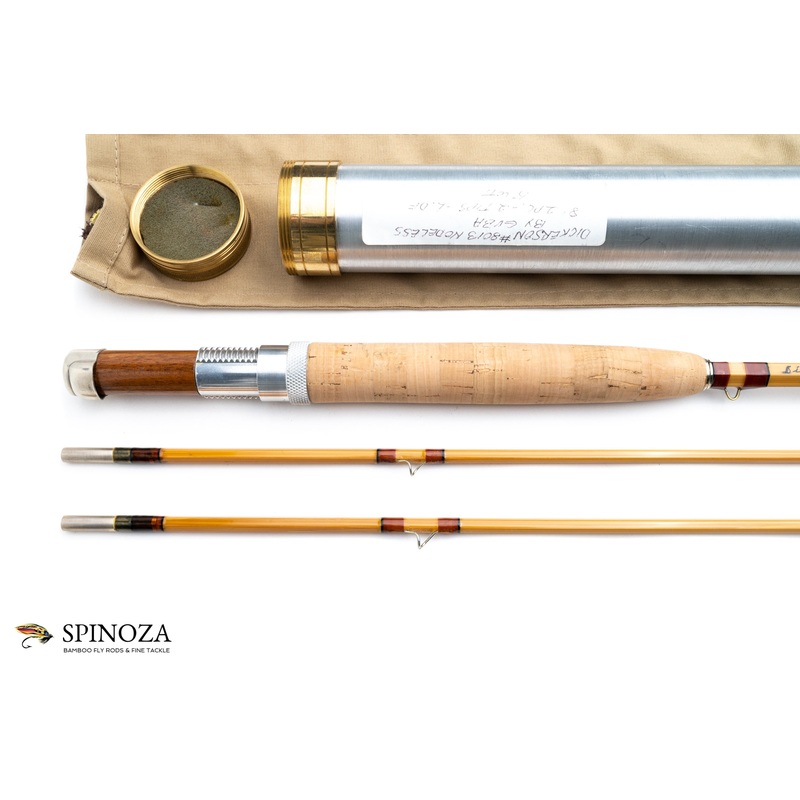 George Guba Dickerson 8013 Nodeless Bamboo Fly Rod 8′ 2/2 #5
