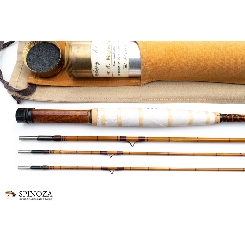 Walt Carpenter Mahogany Bamboo Fly Rod 7’6″ 3/2 #4