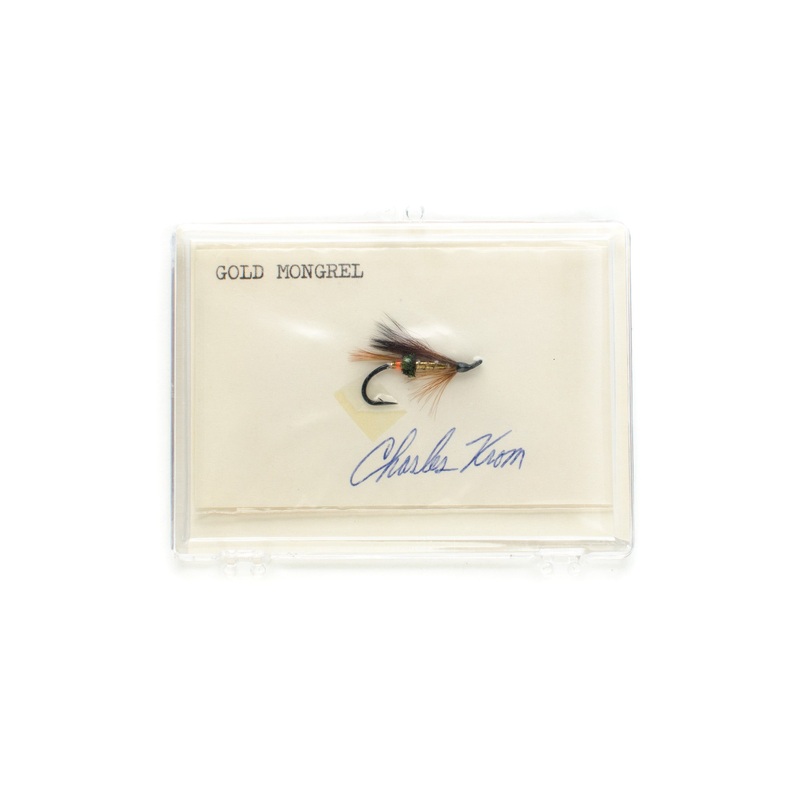 Gold Mongrel Salmon Fly by Charles Krom