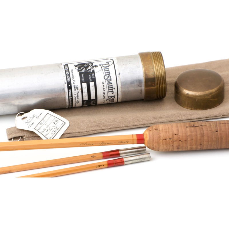 Chris Raine (Dunsmuir Rod Co) HB 7’6″ 2/2 #5 Bamboo Rod
