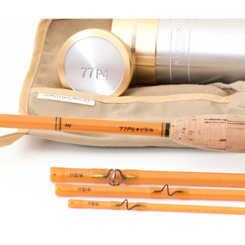 Mario Wojnicki Model 77P4 6’6″ 4/1 #4 Fiberglass Rod