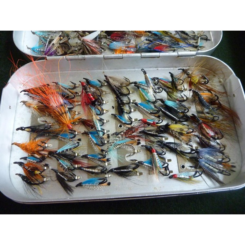Wheatley Fly Box (large) – with Salmon Flies
