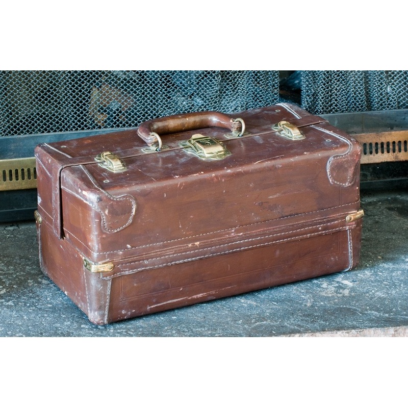 Abercrombie & Fitch Leather Tackle Box