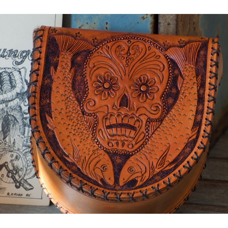 Annie Margarita Leather Reel Case – All Saint’s Day