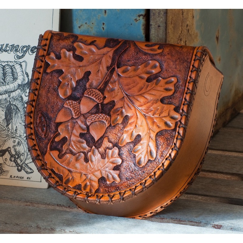 Annie Margarita Leather Reel Case – Autumn Oak