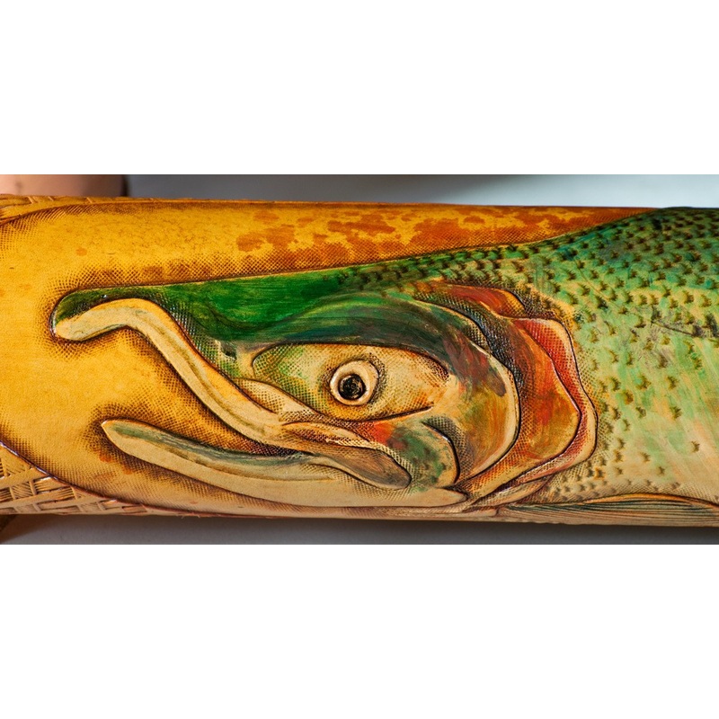 Annie Margarita Leather Rod Case – Pink Salmon