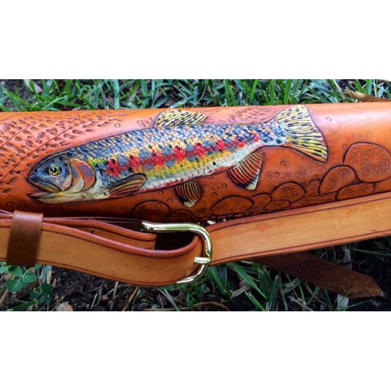 Annie Margarita Leather Backpack-Style Rod & Reel Case – “California Streamin”