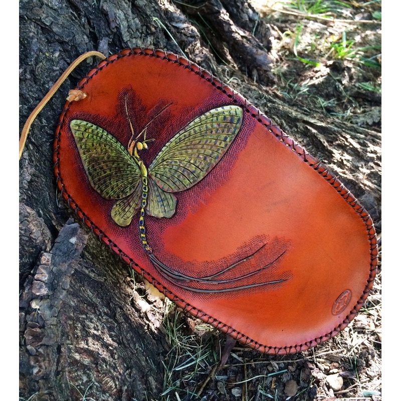 Annie Margarita Leather Reel Case – “Super Fly”