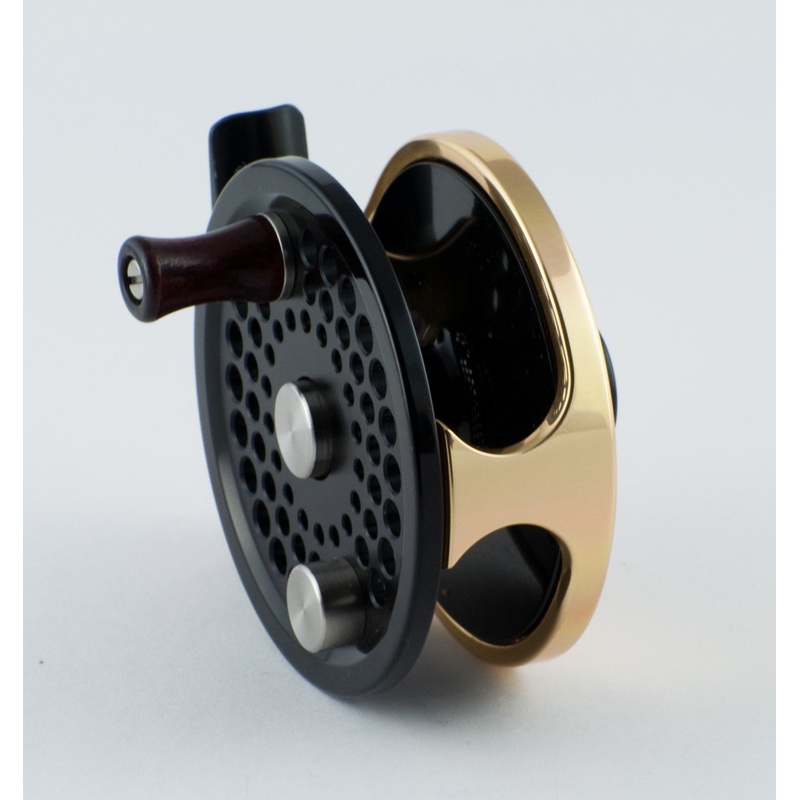 Abel No. 0 fly reel – black/gold (mint)