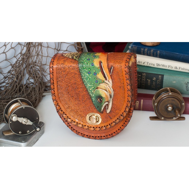 Annie Margarita Leather Reel Case – “Brookie”