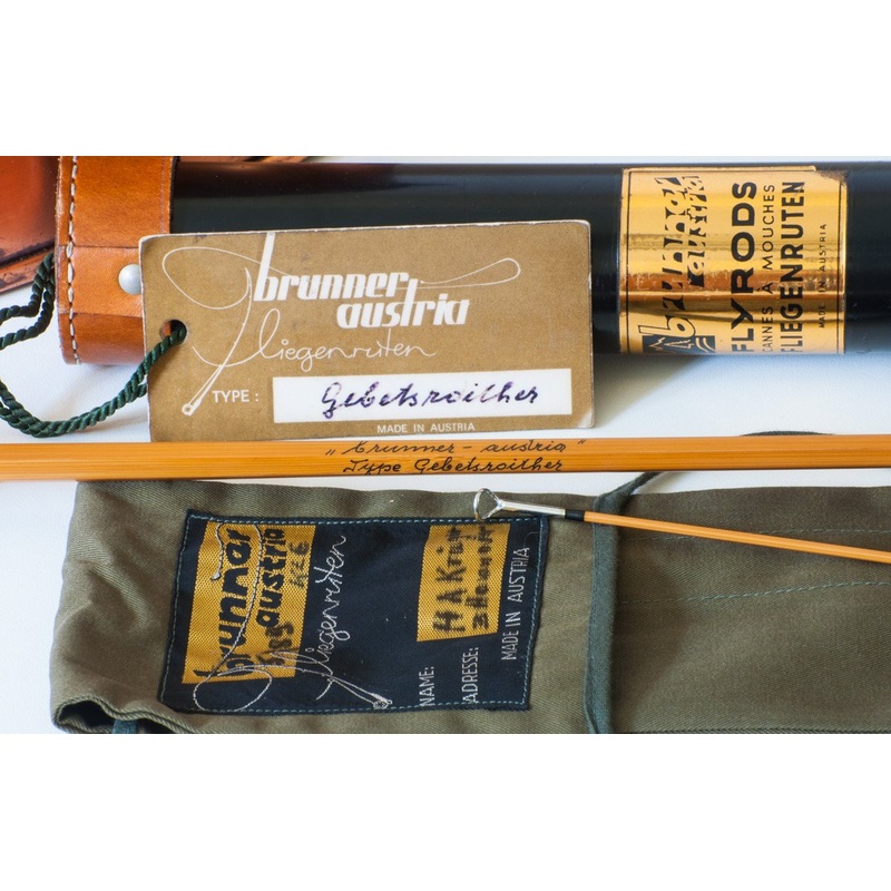 Brunner, Walter – “Type Gebetsroither” Bamboo Rod 7′ 2/1 5-6wt