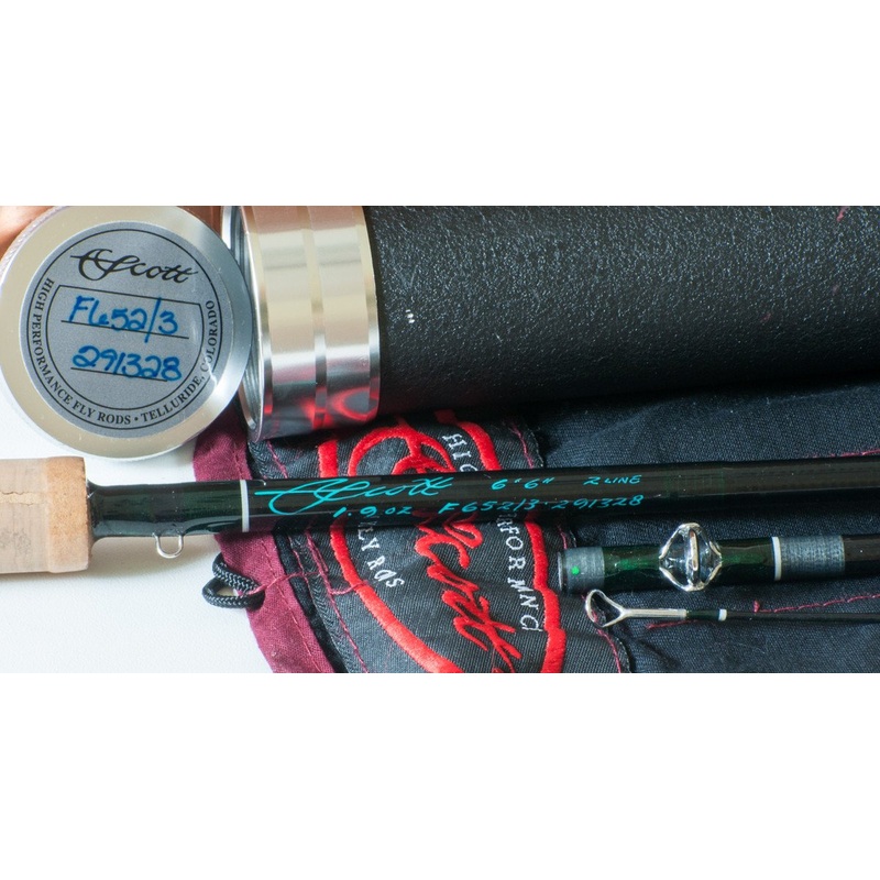 Scott Fiberglass Fly Rod – Black Model F652-3
