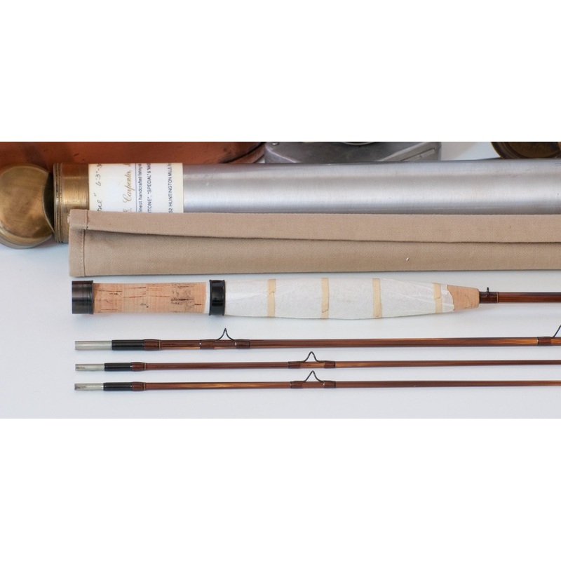 Walt Carpenter Browntone 6’3 3/2 3wt bamboo rod (paper on grip)