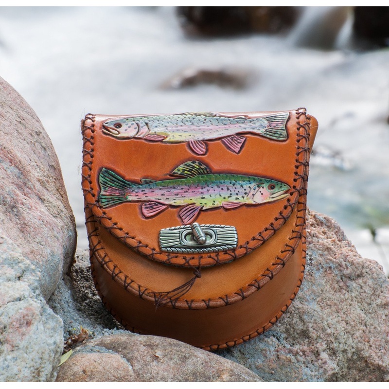 Annie Margarita Leather Reel Case – “Daily Limit”