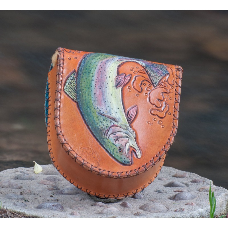 Annie Margarita Leather Reel Case – “Double Flip”
