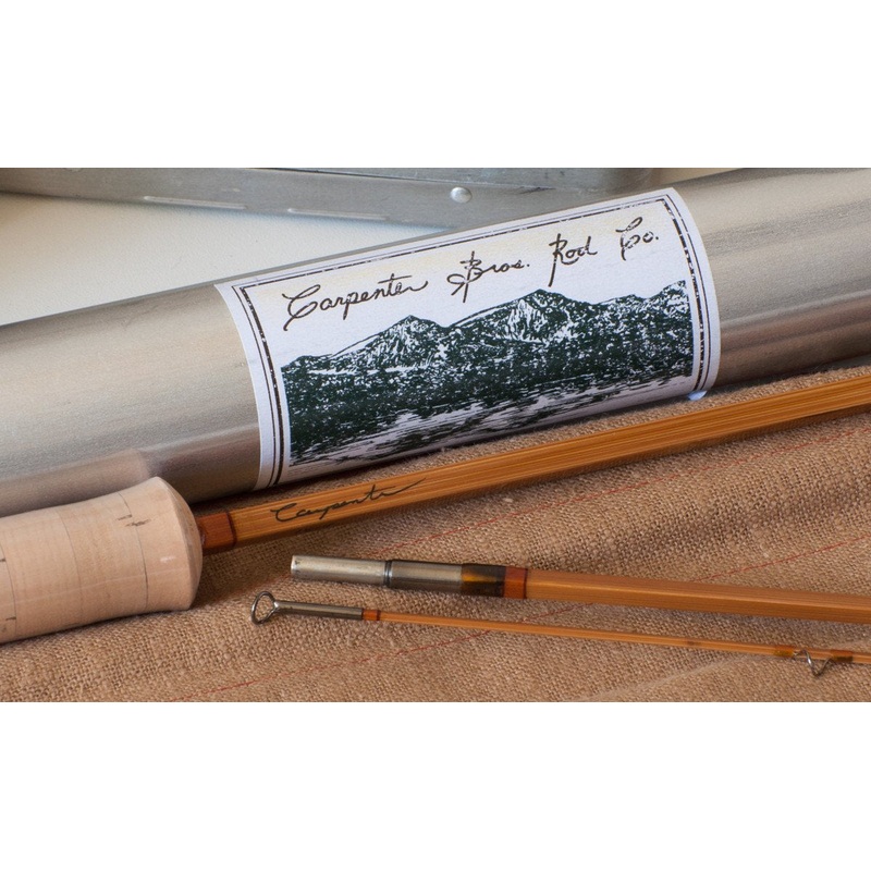 Carpenter Bros. Bamboo Rod – 8’3″ 2/2 3-4wt Hollowbuilt Quad