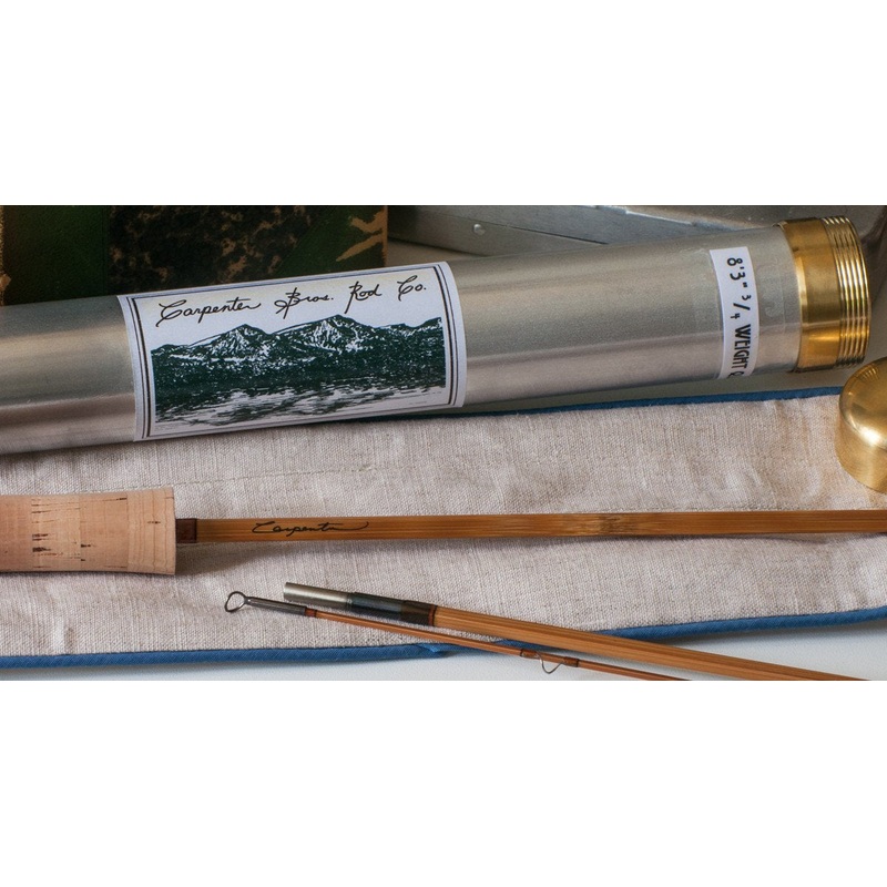 Carpenter Bros. Bamboo Rod – 8’3″ 3/4wt Hollowbuilt Quad