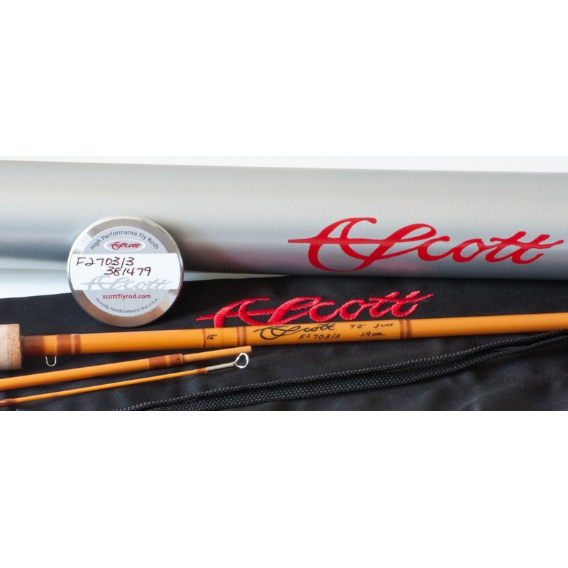Scott F2 Fiberglass Fly Rod – 7′ 3wt 3 piece