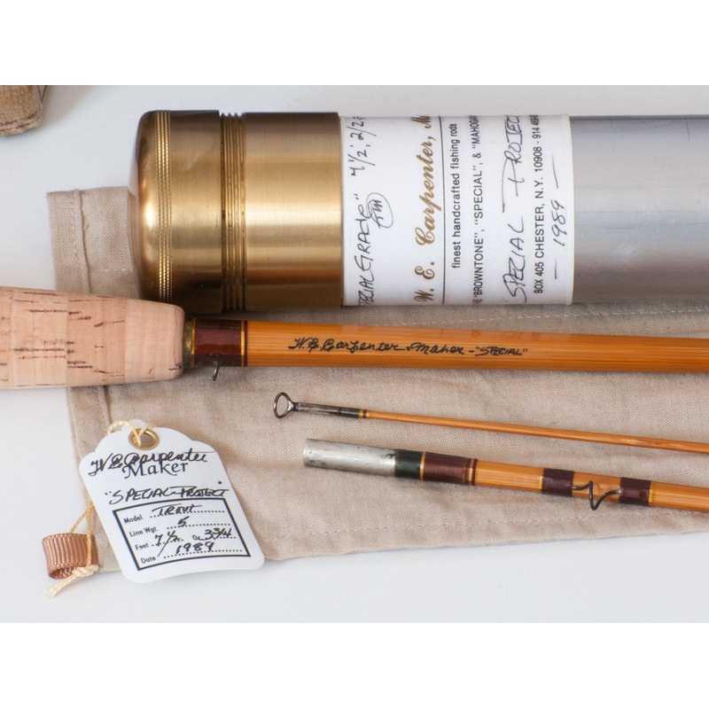 Walt Carpenter “Special Grade” 7’6 2/2 5wt Bamboo Rod