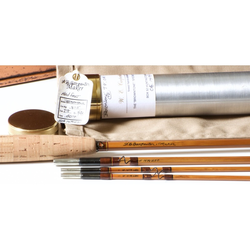 Walt Carpenter Browntone 7’9 3/2 4-5wt Bamboo Rod