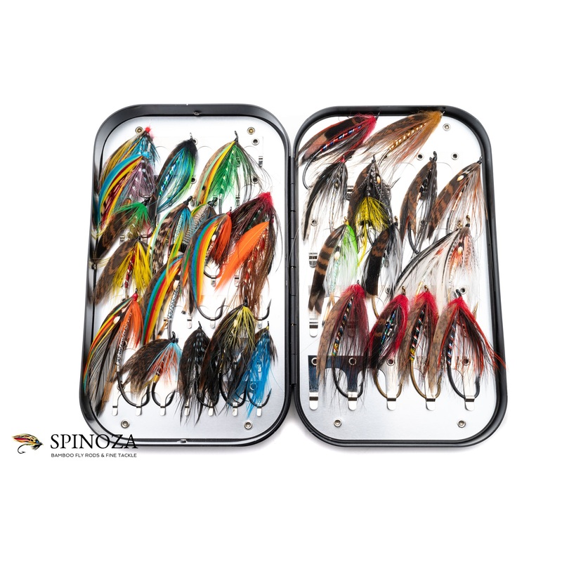 Steve Gobin Salmon Flies in Wheatley Slimline Box