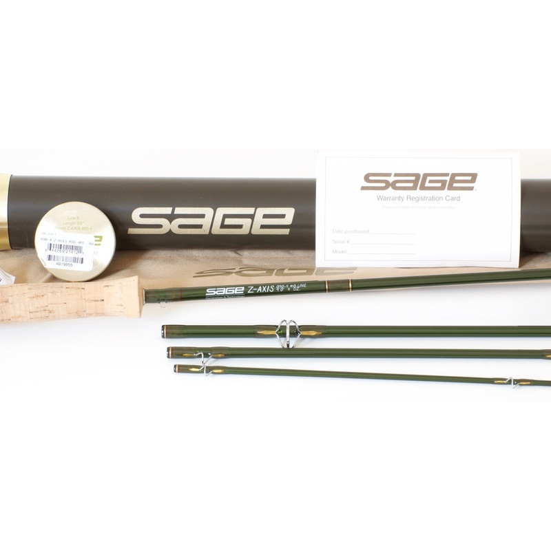 Sage Z-Axis 890-4 9′ 8wt Fly Rod