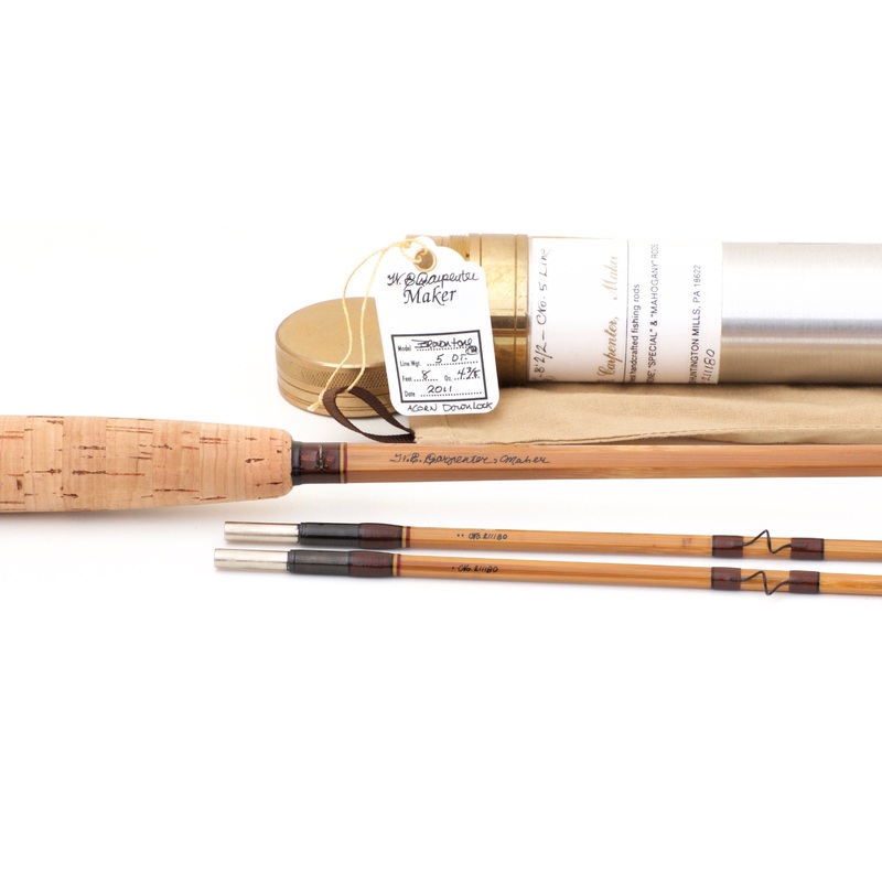 Walt Carpenter Browntone 8′ 2/2 5wt Bamboo Rod