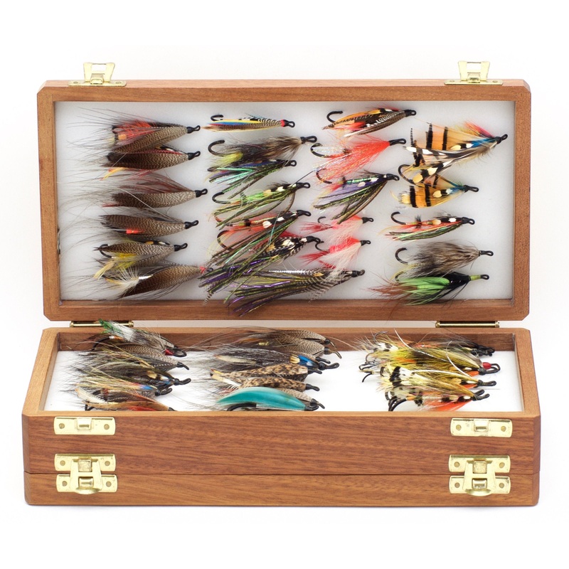 Wheatley Presentation Box w/ Salmon Flies