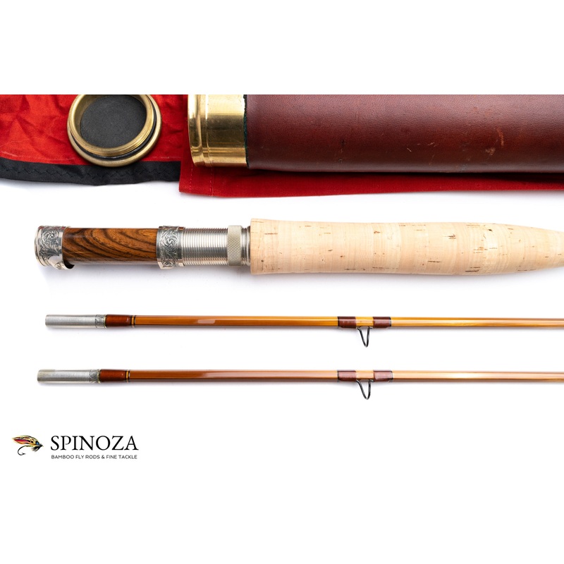 Darryl Whitehead Bamboo Fly Rod 7’9″ 2/2 #6 and Saracione Fly Reel 3 1/4″ Limited Edition Set